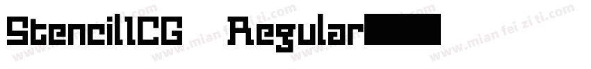 StencilICG Regular字体转换